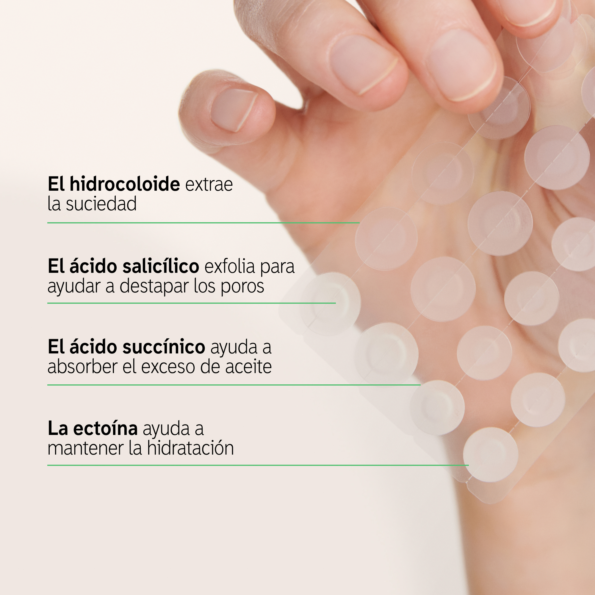 HYDROCOLLOID INVISIBLE PIMPLE PATCHES (PARCHES INVISIBLES PARA ACNÉ)